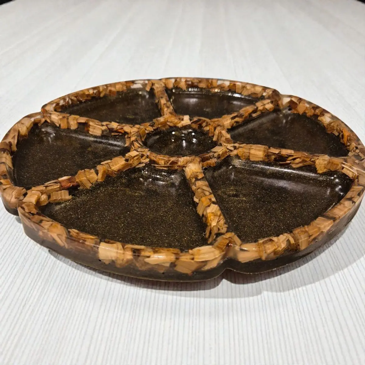 Handcrafted decorative tray 