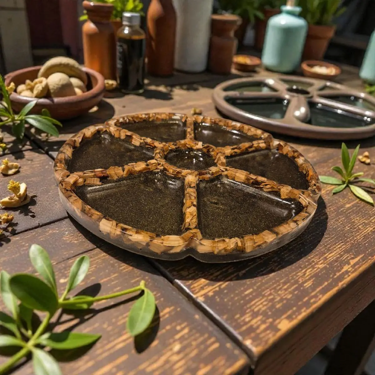 Handcrafted decorative tray 