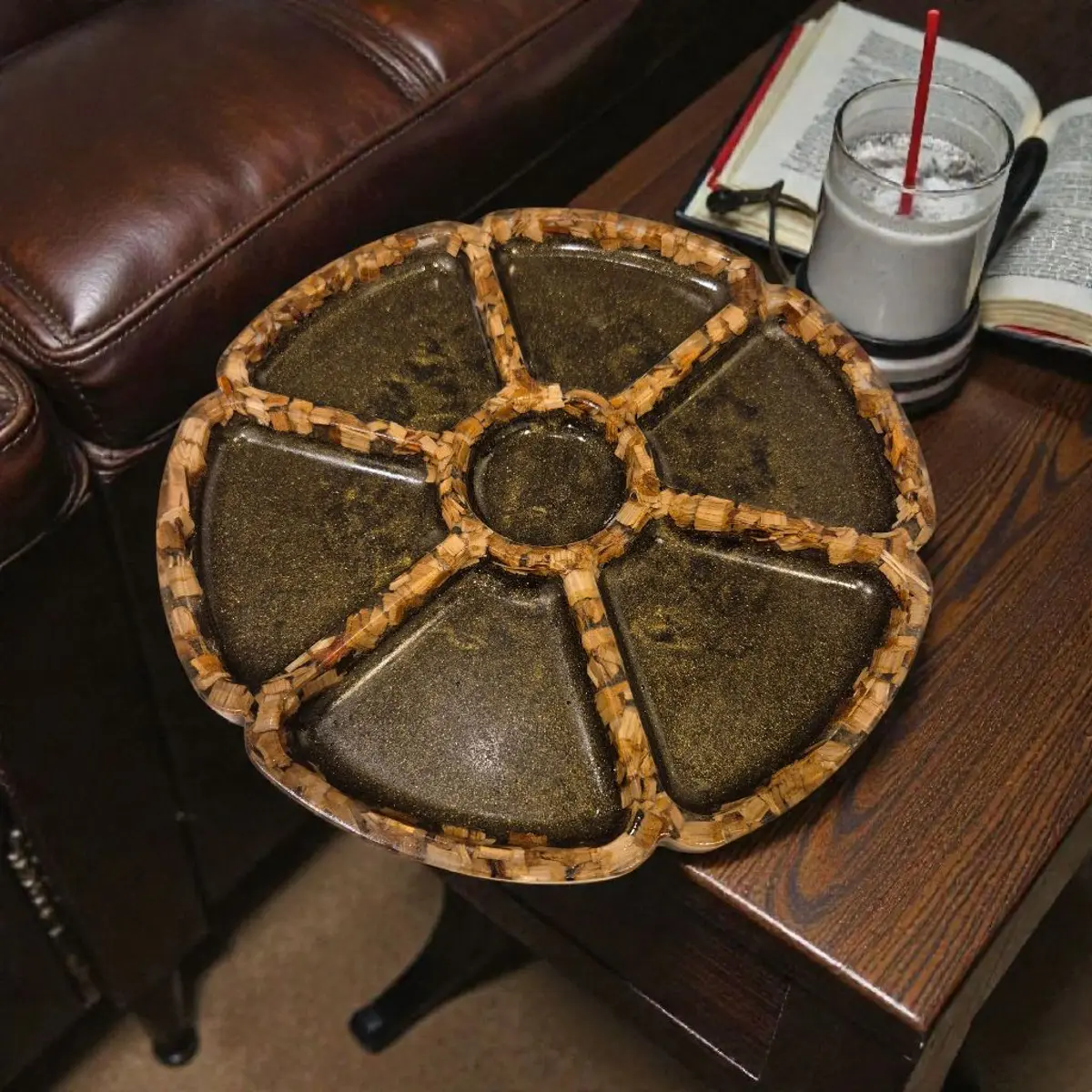 Handcrafted decorative tray 