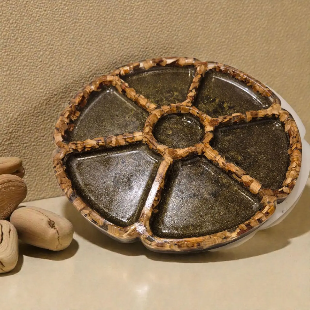 Handcrafted decorative tray 