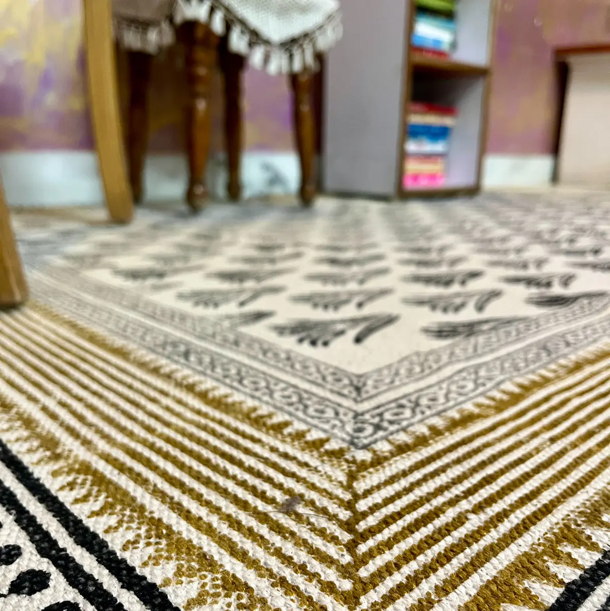 Buy premium handmade cotton rugs from India. Ethically crafted, stylish & perfect for living room and bedroom décor.