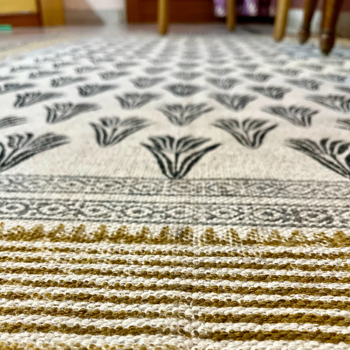 Buy premium handmade cotton rugs from India. Ethically crafted, stylish & perfect for living room and bedroom décor.