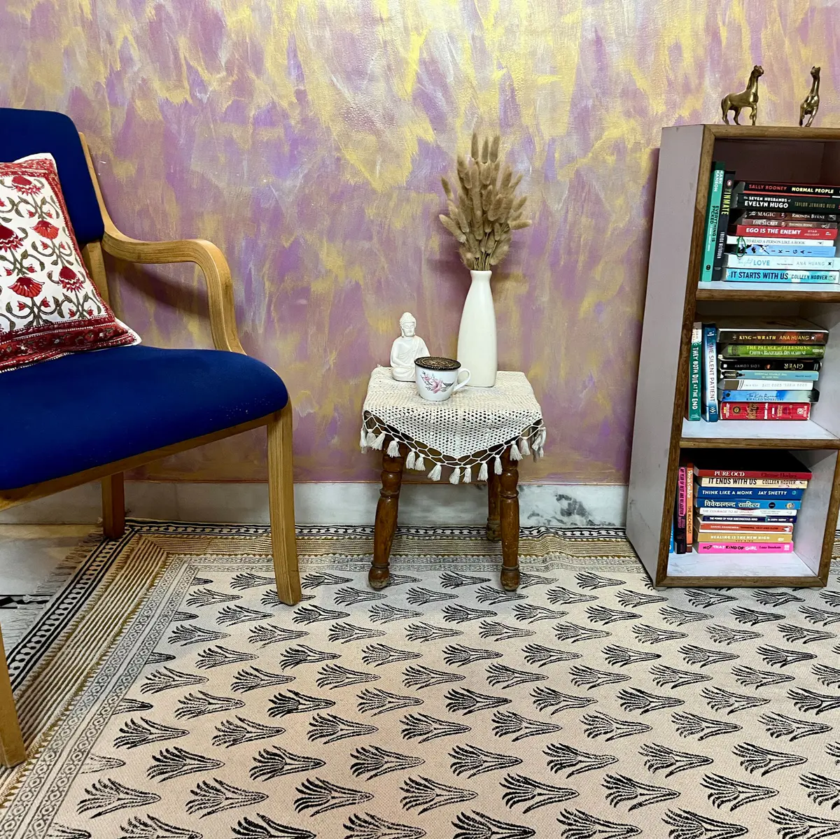 Buy premium handmade cotton rugs from India. Ethically crafted, stylish & perfect for living room and bedroom décor.