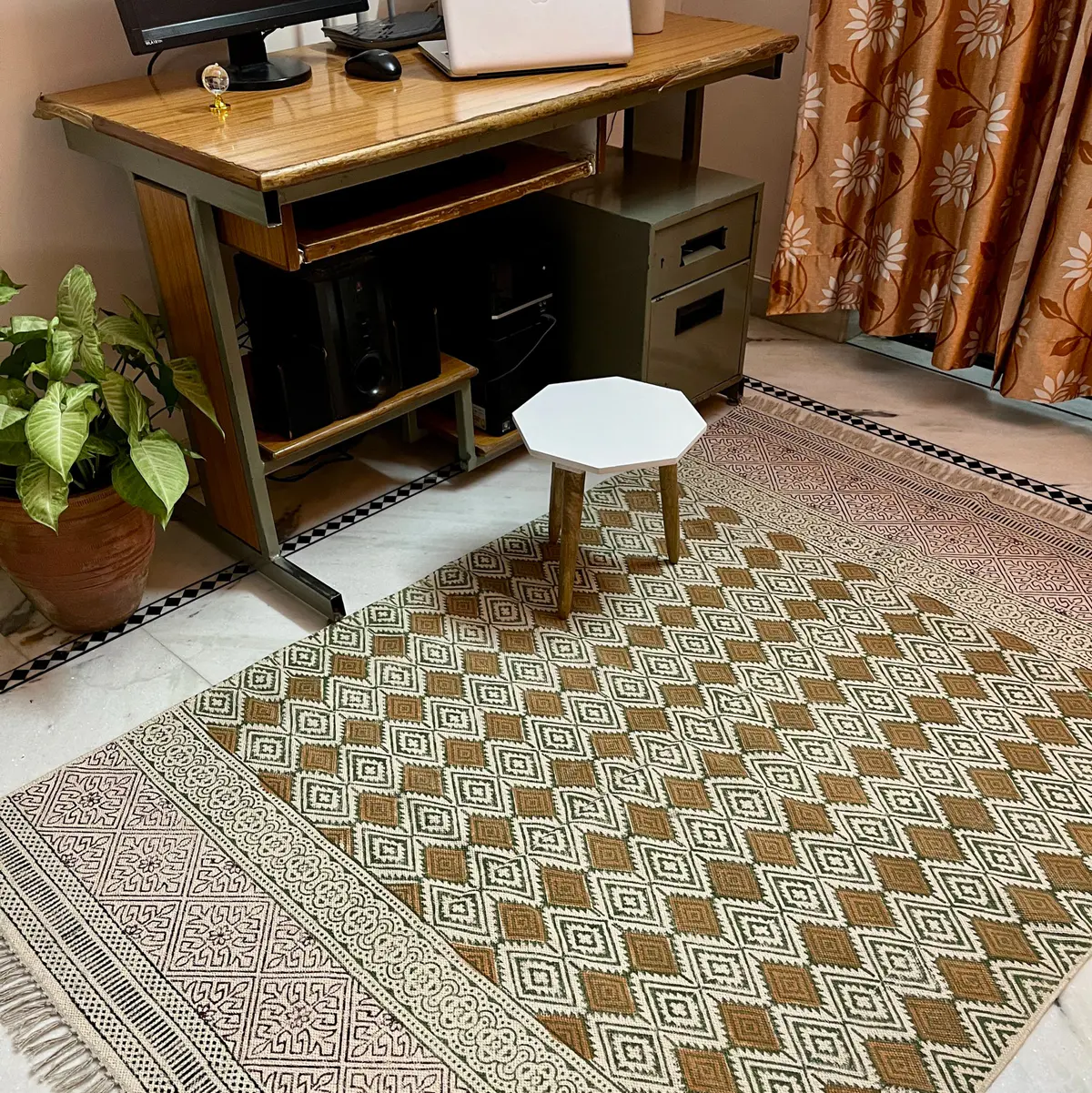 Buy premium handmade cotton rugs from India. Ethically crafted, stylish & perfect for living room and bedroom décor.