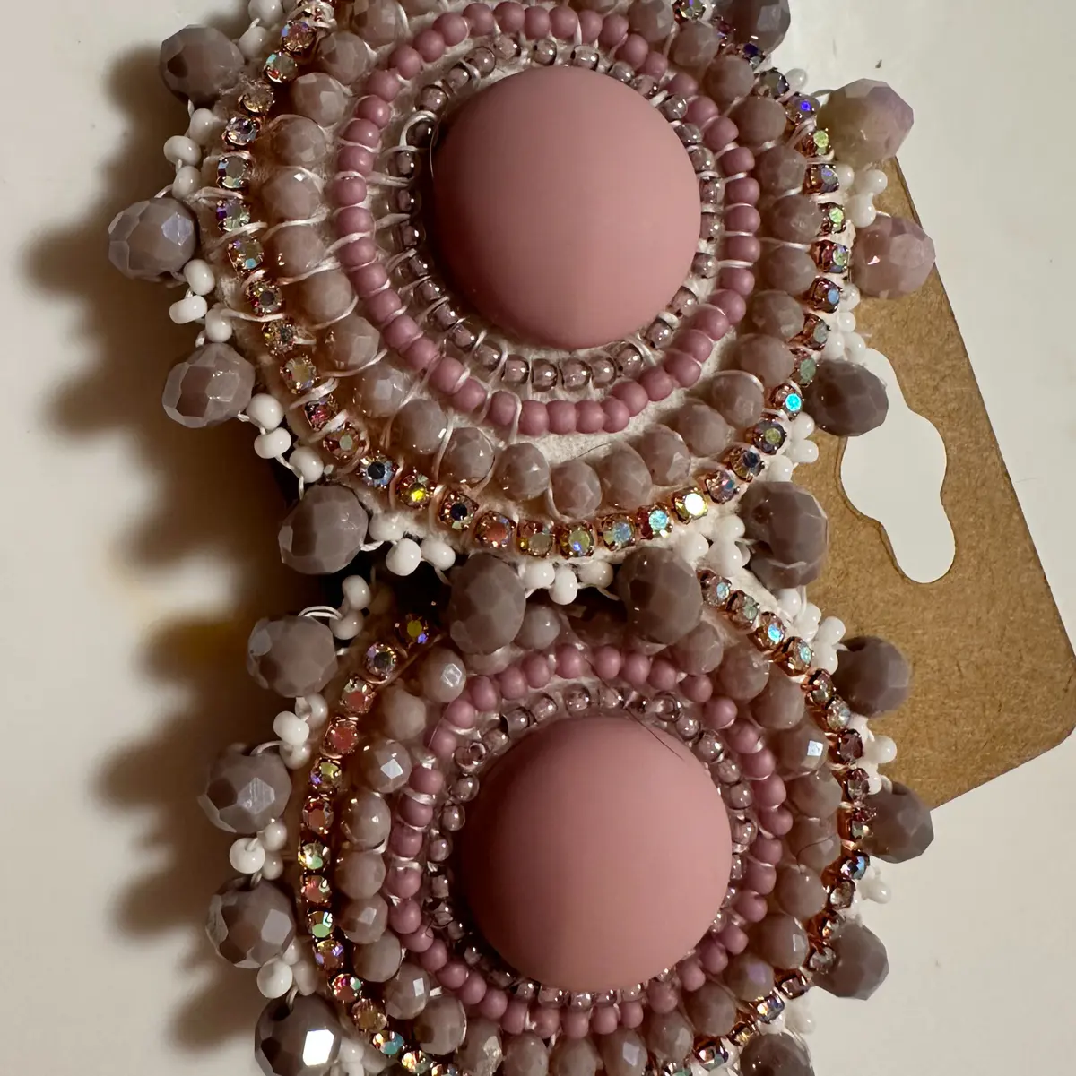 Beautiful Purple Handmade Earrings