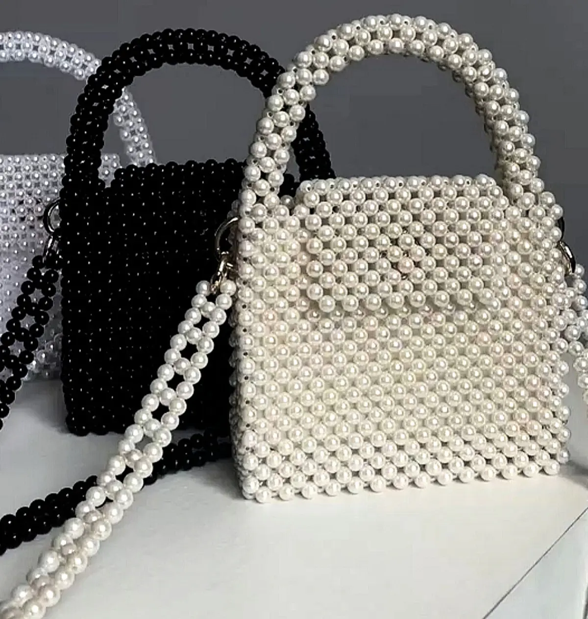 Ember Pearl Handbag in three different colors 